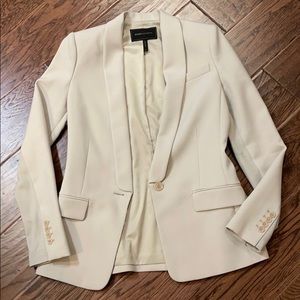 BCBG tailored ivory blazer